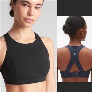 Gap Fit Black High Neck Sports Bra